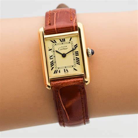 vintage cartier tank watch womens